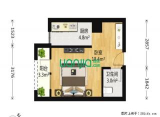 积玉桥地铁口 恒大 精装一室一厅 温馨舒适 适合居家 - 武汉28生活网 wh.28life.net